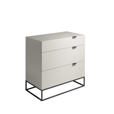 (Español) Cómoda madera gris y acero negro Chest of drawers - Angel Cerda