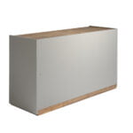 Chest of drawers in Walnut wood with drawers and sides in Grey colour