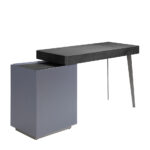 Black wenge wood and blue wood dressing table desk