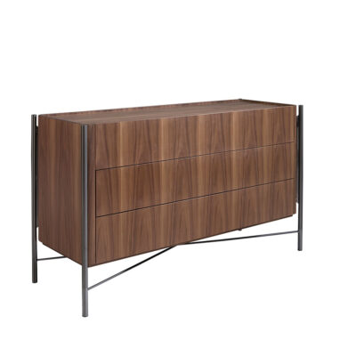 (Español) Cómoda nogal y acero oscuro Chest of drawers - Angel Cerda