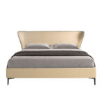 Letto in similpelle crema