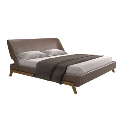 (Español) Cama polipiel color marrón chocolate bed - Angel Cerda