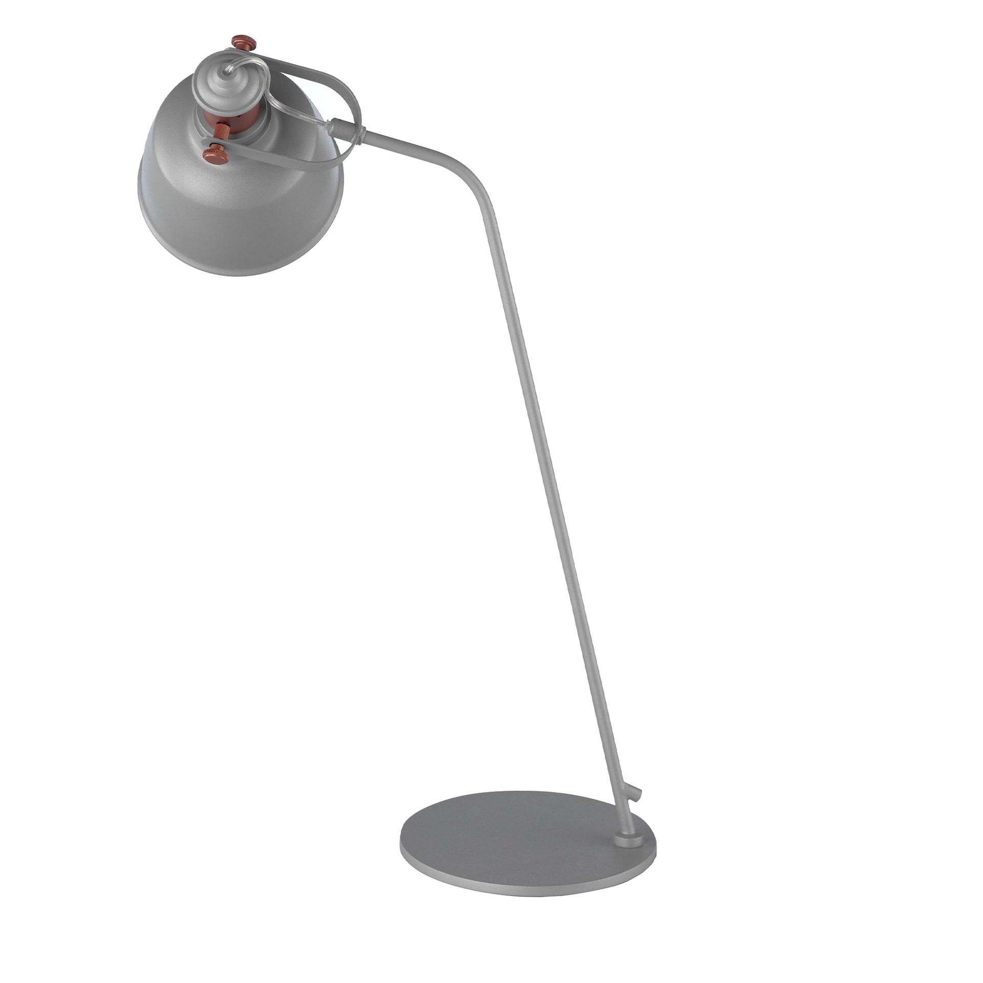 Lampe de bureau en acier gris et détails en bronze Lampe de bureau en acier gris et détails en bronze