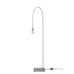 Grey epoxy steel height adjustable floor lamp
