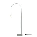 Grey epoxy steel height adjustable floor lamp