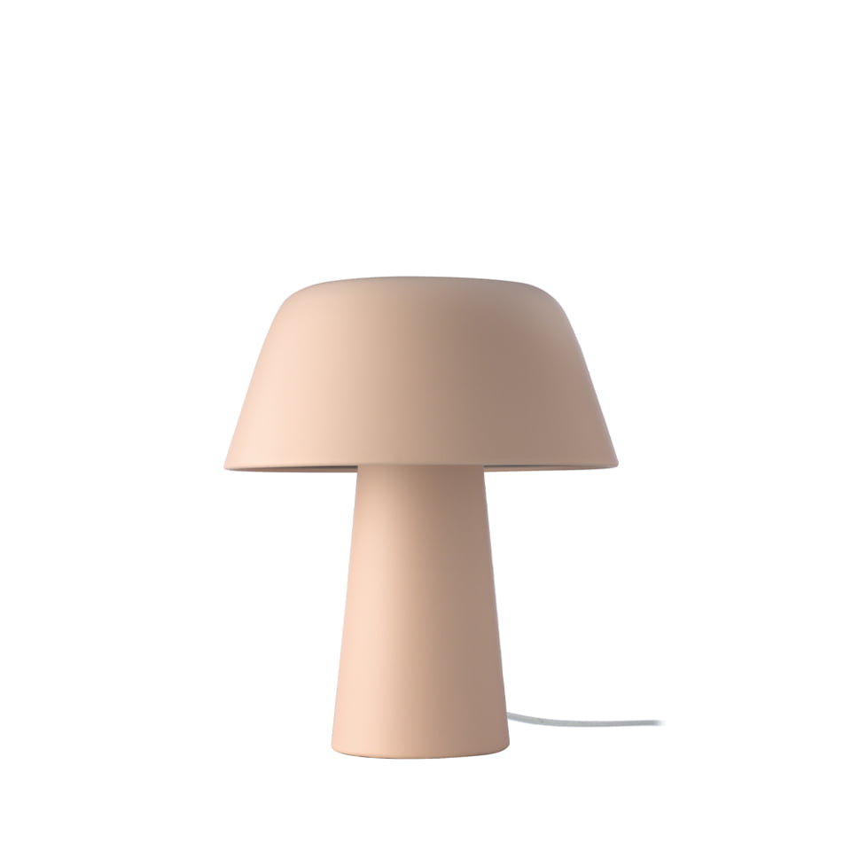 Lampe de table en acier inoxydable laqué de couleur rose