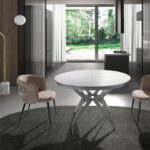 Lampadaire en marbre blanc, acier doré et verre blanc