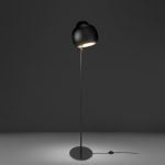 Lampadaire en acier inoxydable noir