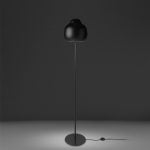 Lampadaire en acier inoxydable noir