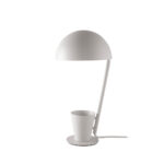 Table lamp in white steel