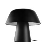 Lampada da tavolo in acciaio inox nero