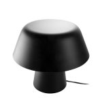 Lampe de table en acier inoxydable noir