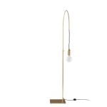 Height adjustable floor lamp in golden epoxy steel