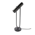 Lampe de table en acier inoxydable noir