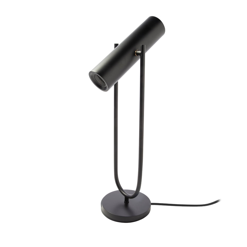 Table lamp in black stainless steel