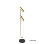 Black and gold stainless steel floor lamp