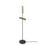 Black and gold stainless steel floor lamp