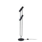 Floor lamp in black stainless steel