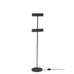 Floor lamp in black stainless steel