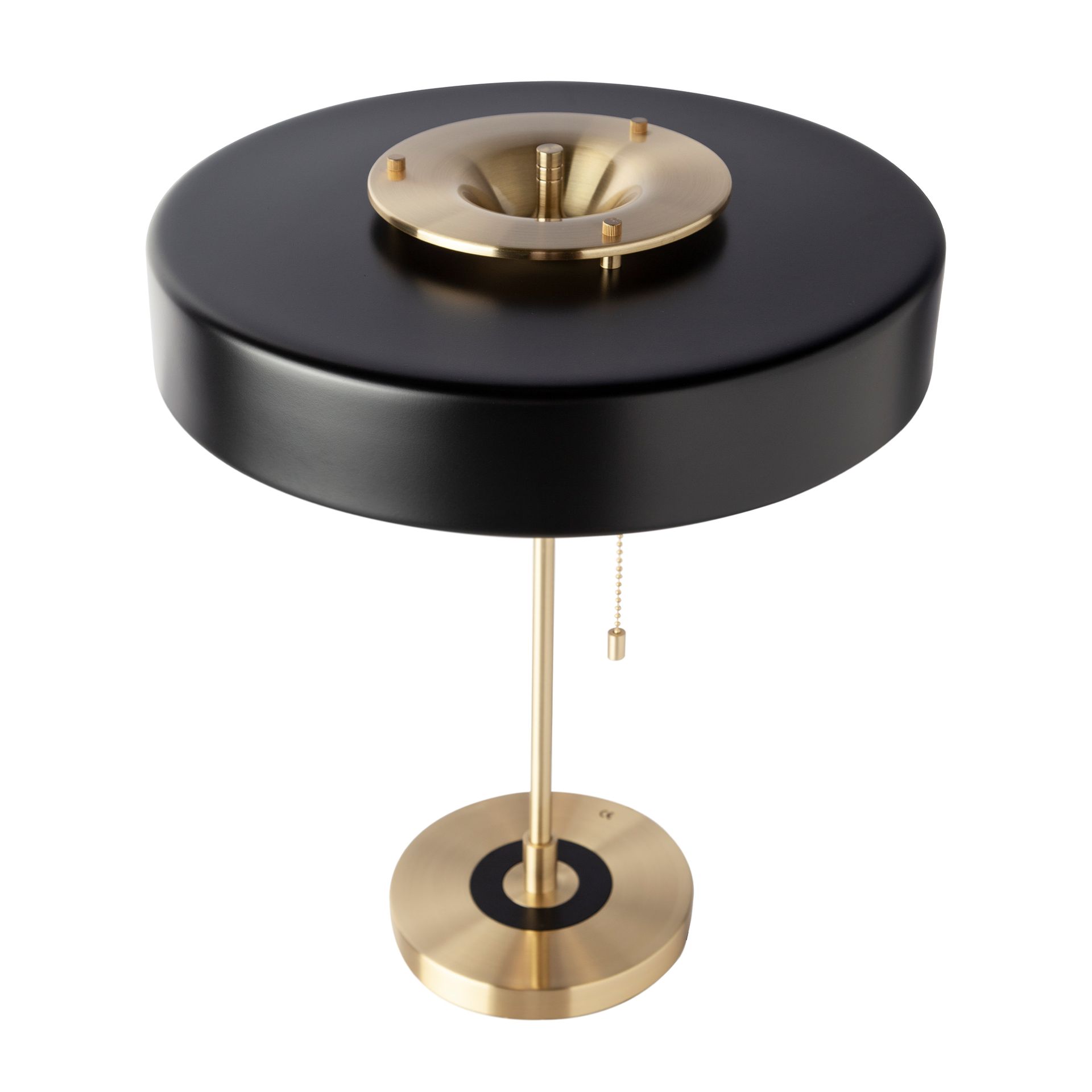 Lampe de bureau en aluminium doré et aluminium noir Lampe de bureau en aluminium doré et aluminium noir