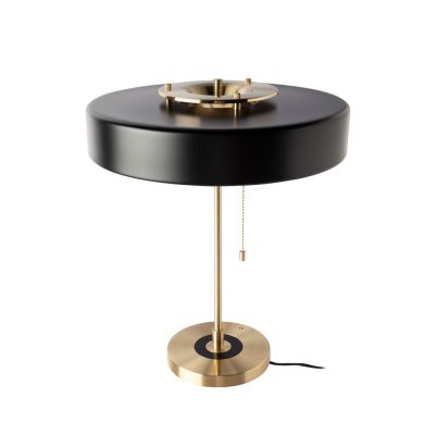 Lámpara de sobremesa aluminio dorado y aluminio negro lamp - Angel Cerda