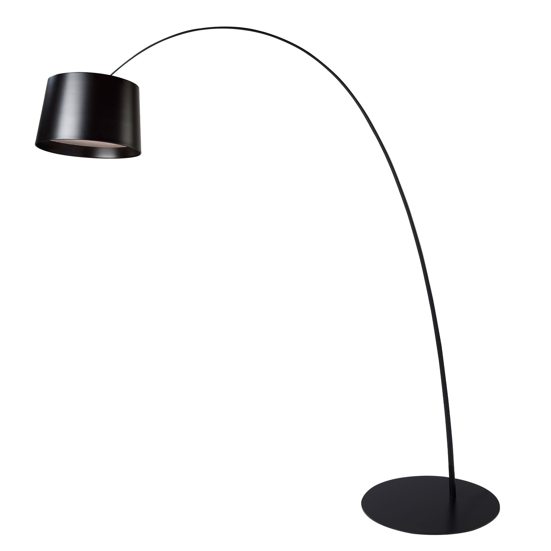 Lampadaire réglable en acier noir Lampadaire réglable en acier noir