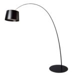 Lampadaire réglable en acier noir