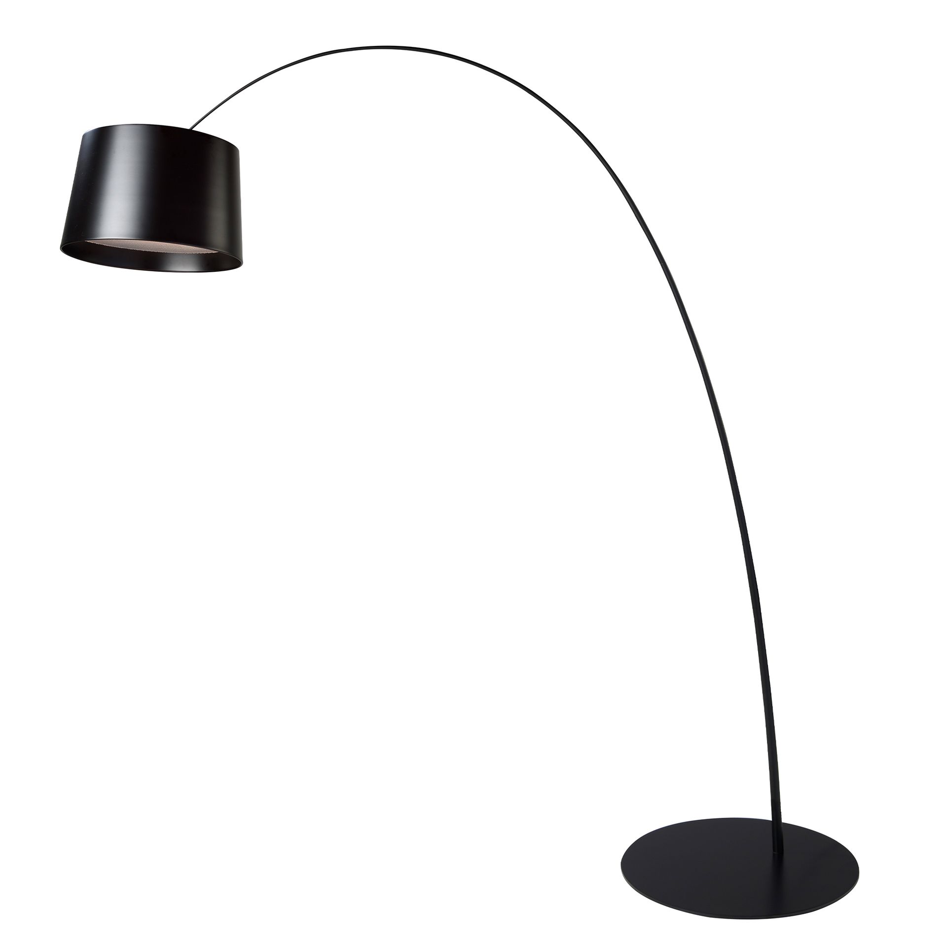 Lampadaire réglable en acier noir Lampadaire réglable en acier noir