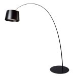 Floor lamp in black stainless steel