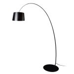 Floor lamp in black stainless steel