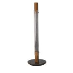 Glass and porcelain marble table lamp