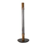 Glass and porcelain marble table lamp