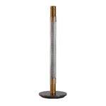 Glass and porcelain marble table lamp