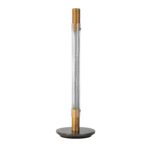 Glass and porcelain marble table lamp
