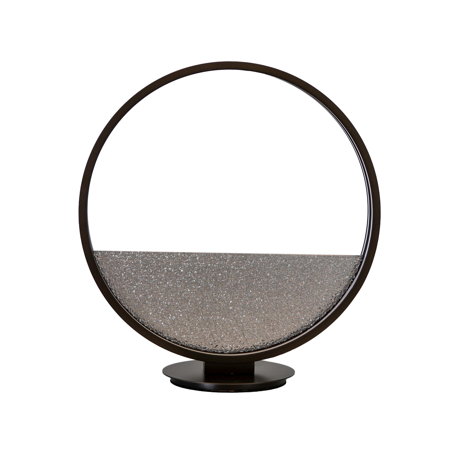 Grey textured glass and black aluminium table lamp Grey textured glass and black aluminium table lamp
