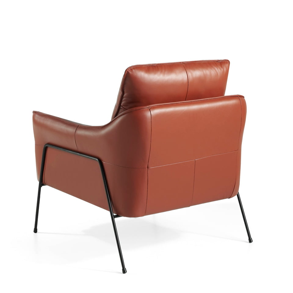 Armchair Upholstered In Cowhide Leather Angel Cerda S L