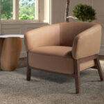 Sillón piel marrón