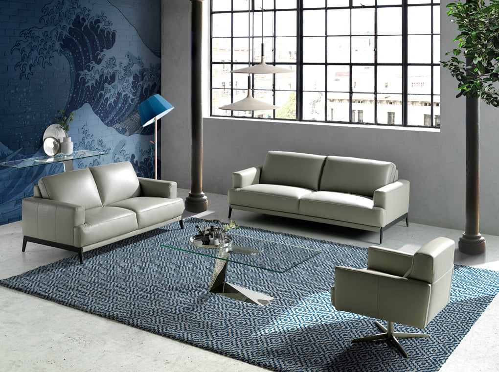 Swivel armchair upholstered in cowhide leather Swivel armchair upholstered in cowhide leather