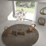 Tavolo da pranzo rotonda vetro temperato