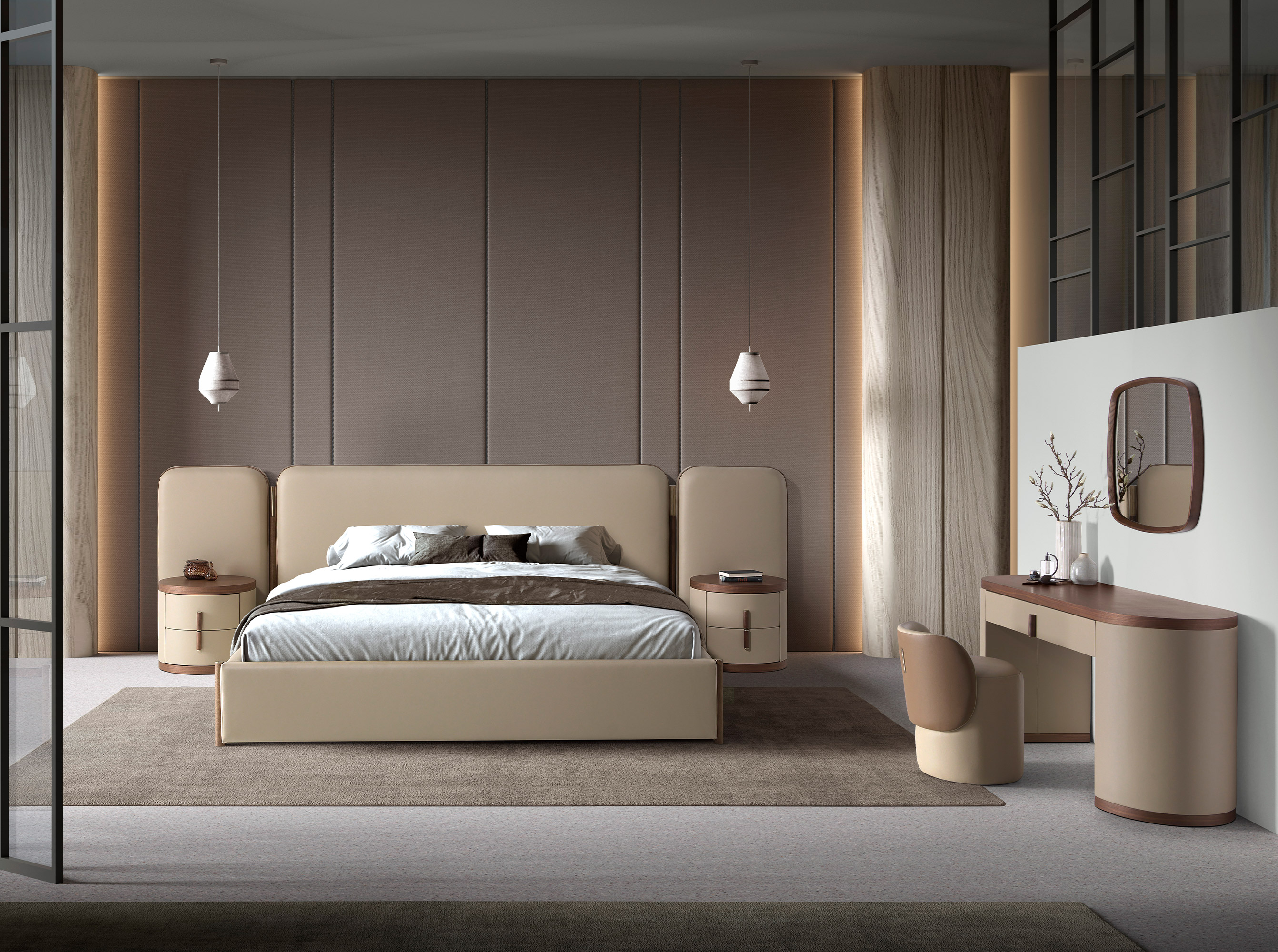 Espejo pared cuadrado nogal Espejo pared cuadrado nogal