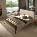 Organic walnut wall mirror