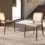 Silla polipiel crema