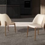 Silla polipiel crema