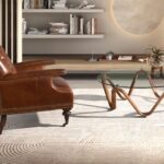 Poltrona Chester in pelle marrone cognac