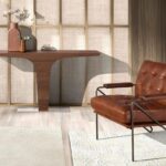 Sillón piel marrón coñac