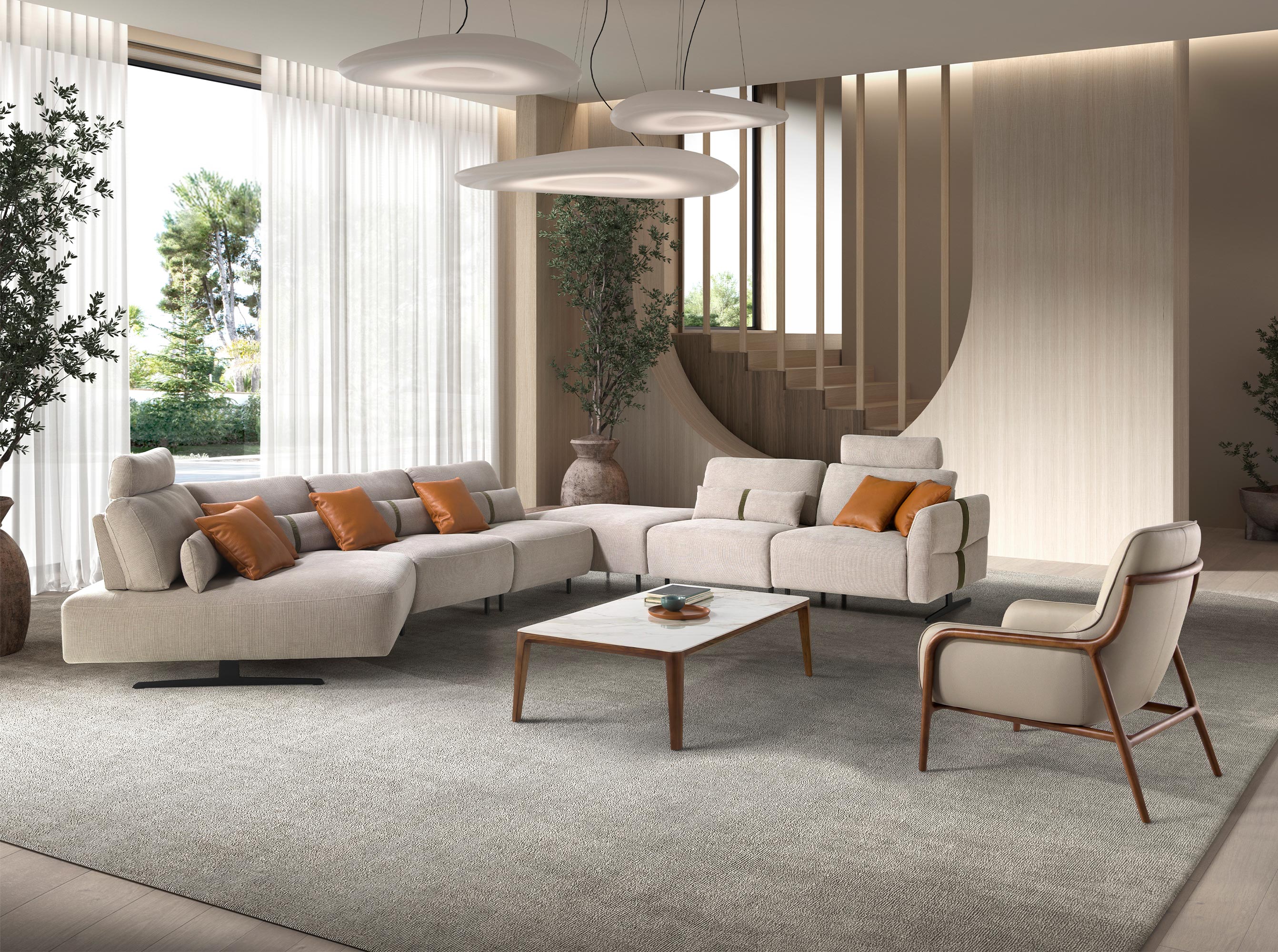 Fauteuil en cuir vison Fauteuil en cuir vison