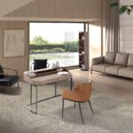 Fauteuil en cuir noir