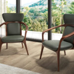 Sillón polipiel verde oscuro