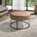 Banqueta piel marrón