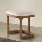 Banqueta polipiel arena